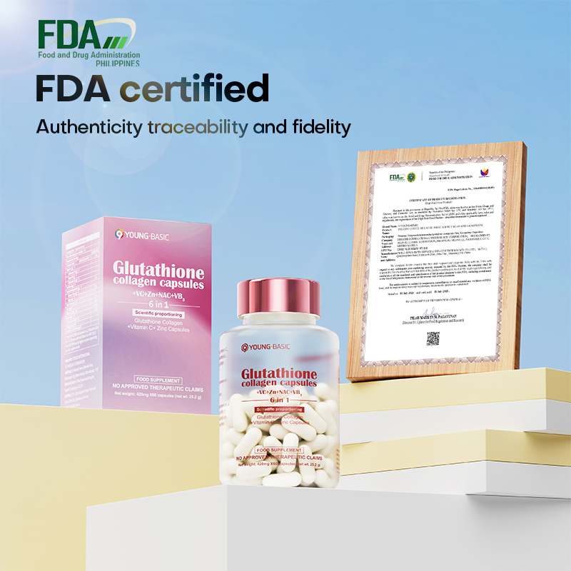 9Young Basic Glutathione Collagen Capsules with Zinc, Vitamin C, Niacin ...