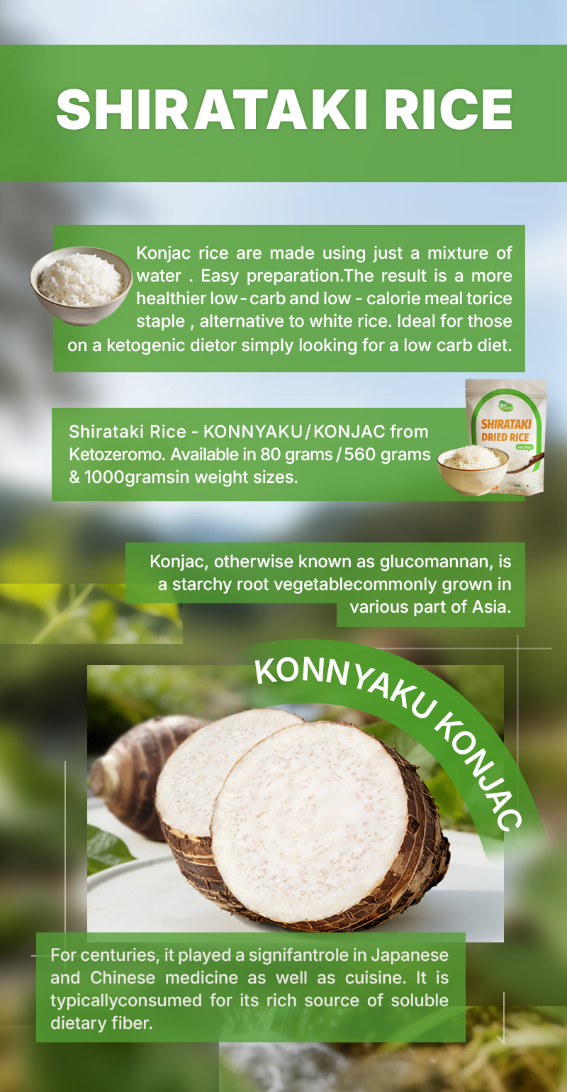 Dry / Dried Shirataki Rice 5kg | Konjac Keto Low carb konjac rice ...