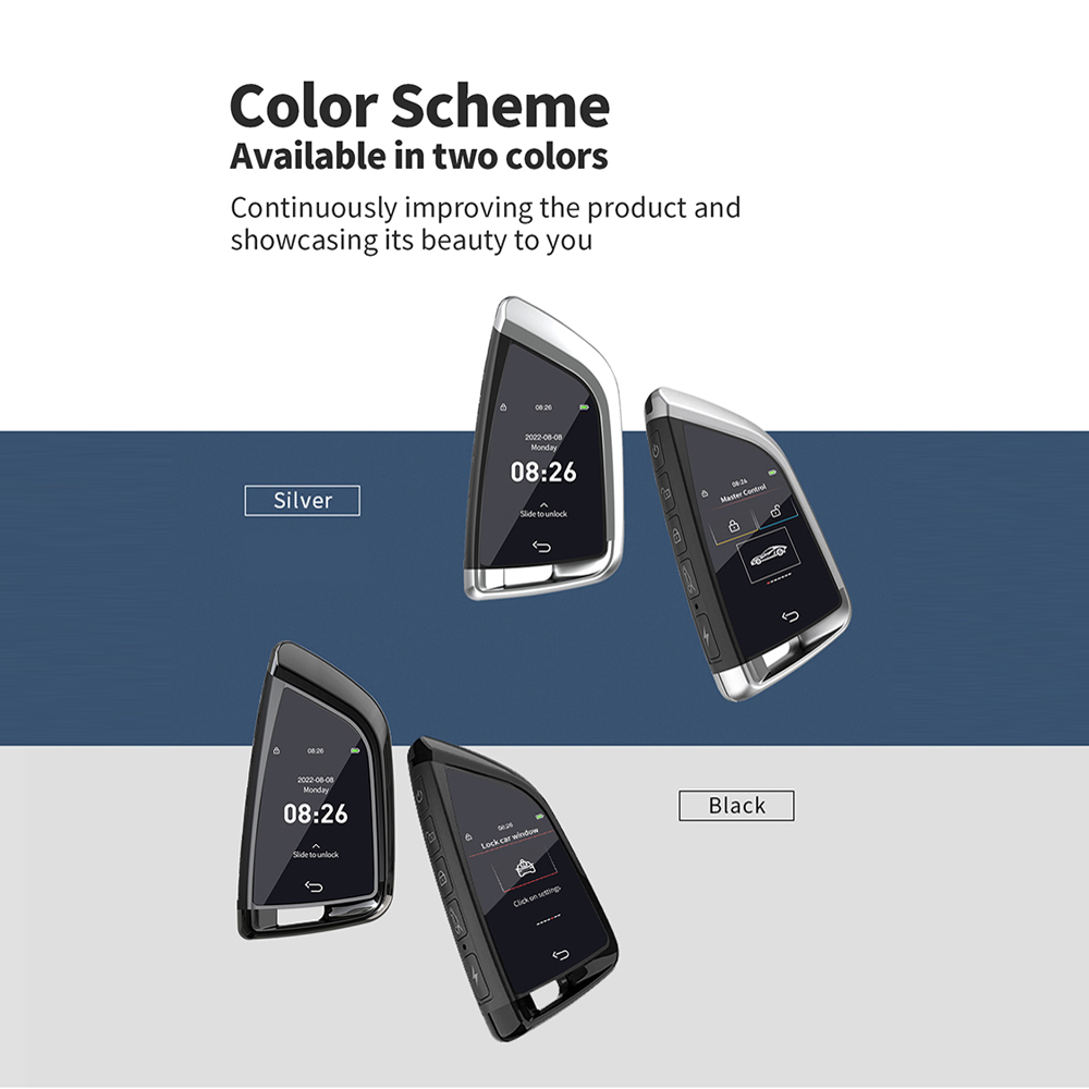 CF568 Smart LCD Car Key Remote | Keyless Entry Ultra Long Standby for ...