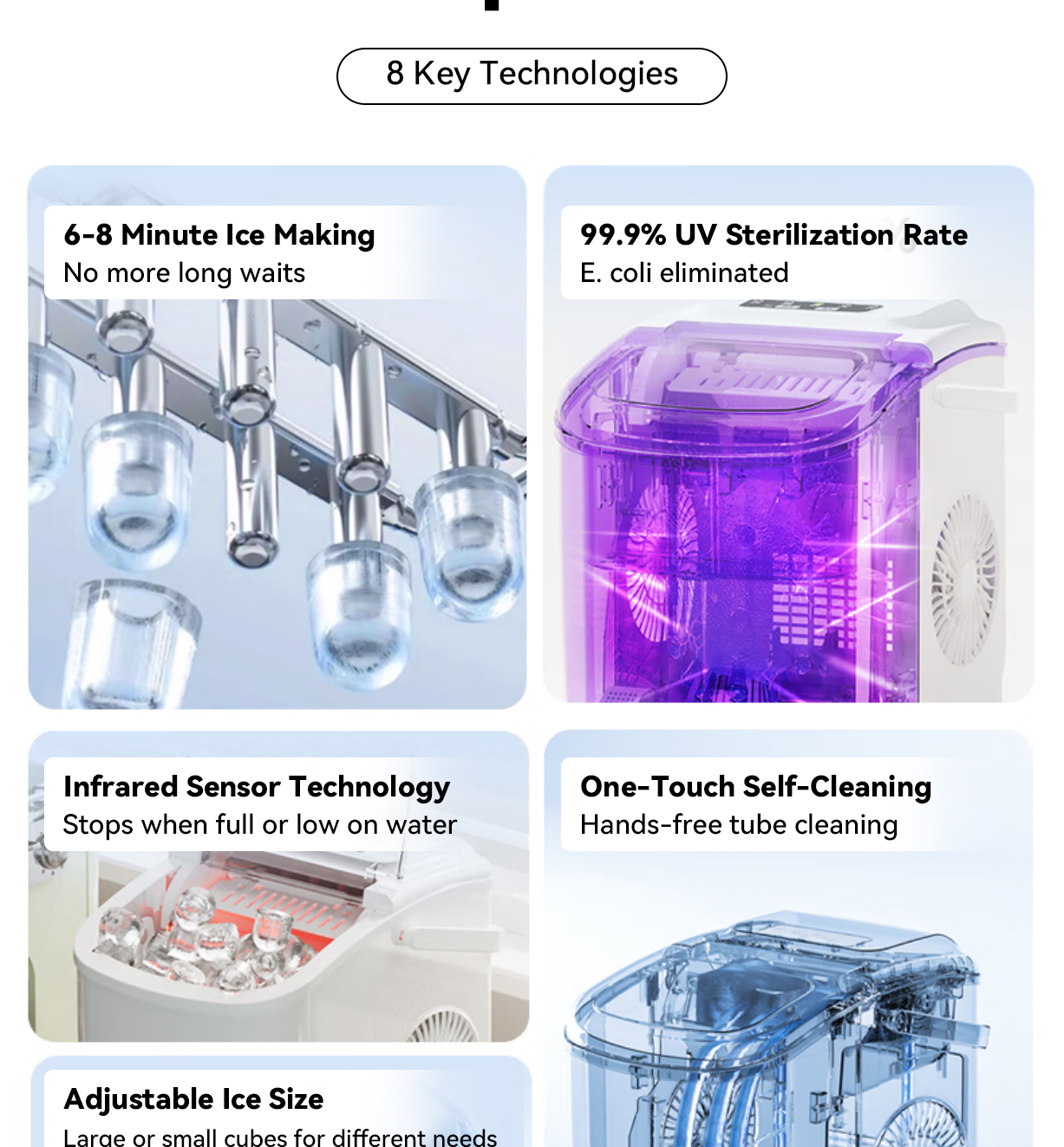 Hicon Automatic Ice Maker Machine Portable Fast Ice Maker for business ...