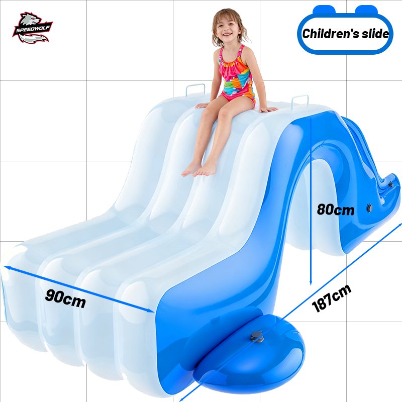 Inflatable slide children's swimming pool toy indoor outdoor for family ...