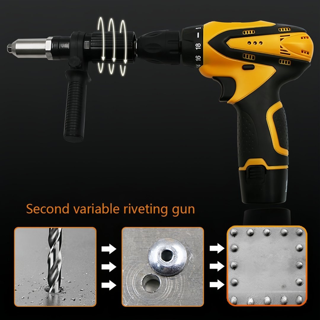 Electric Riveter Drill Rivet Machine Rivet Nut Riveting Electric Tool ...