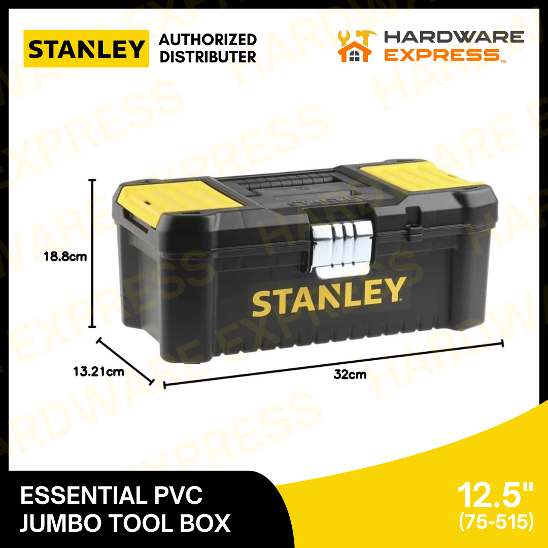 STANLEY 75-515 Toolbox Essential PVC Jumbo Tool Box 12.5