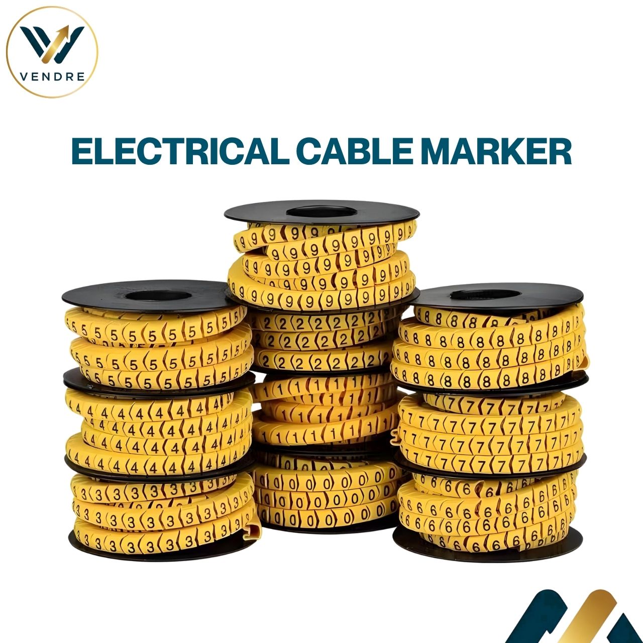 Electrical Cable Marker Number Tags | Wire Identification Marker 0–9 ...