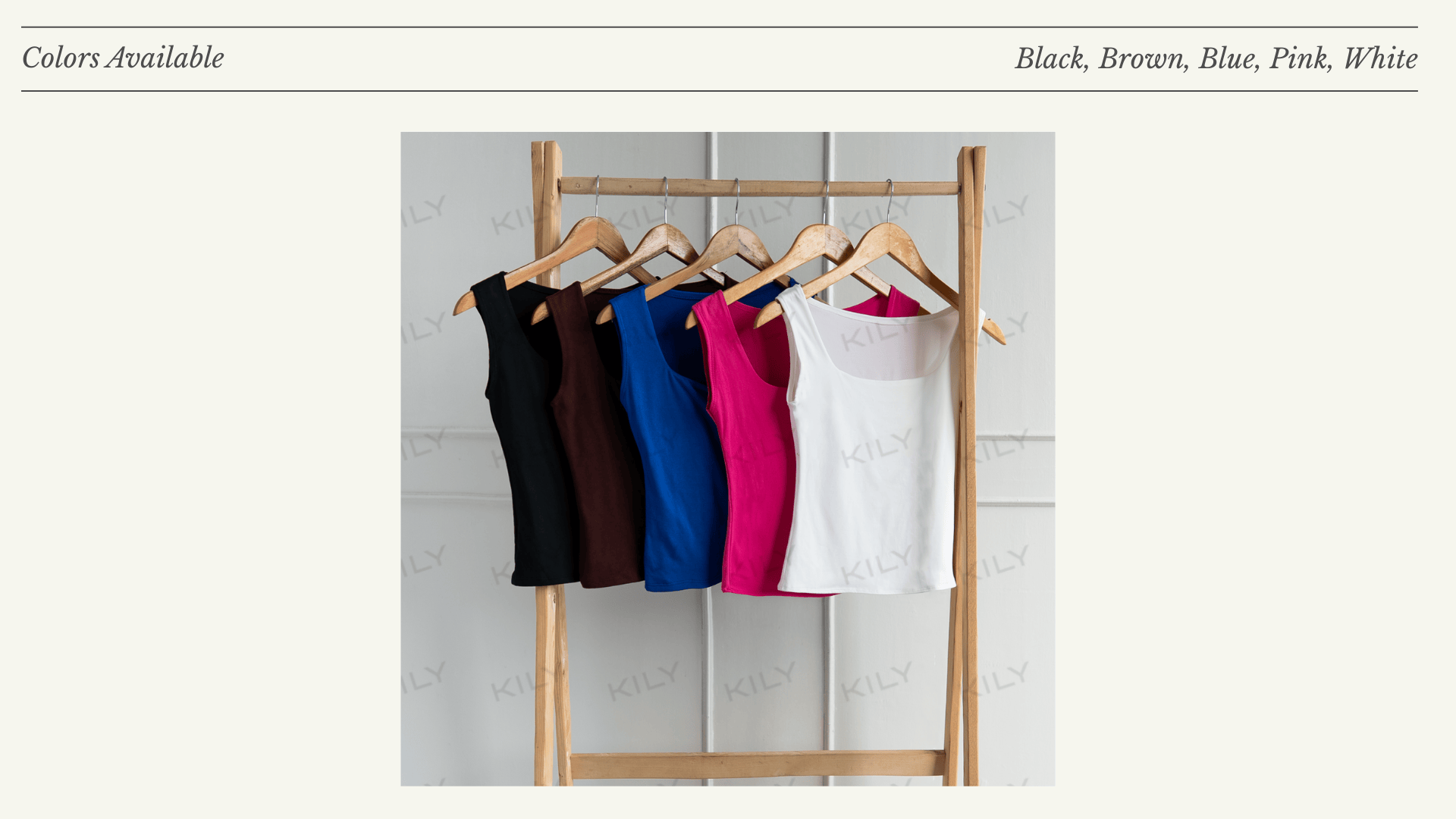 KILY.PH Square Neck Double Lining Full Length Sando Basic Solid Top ...