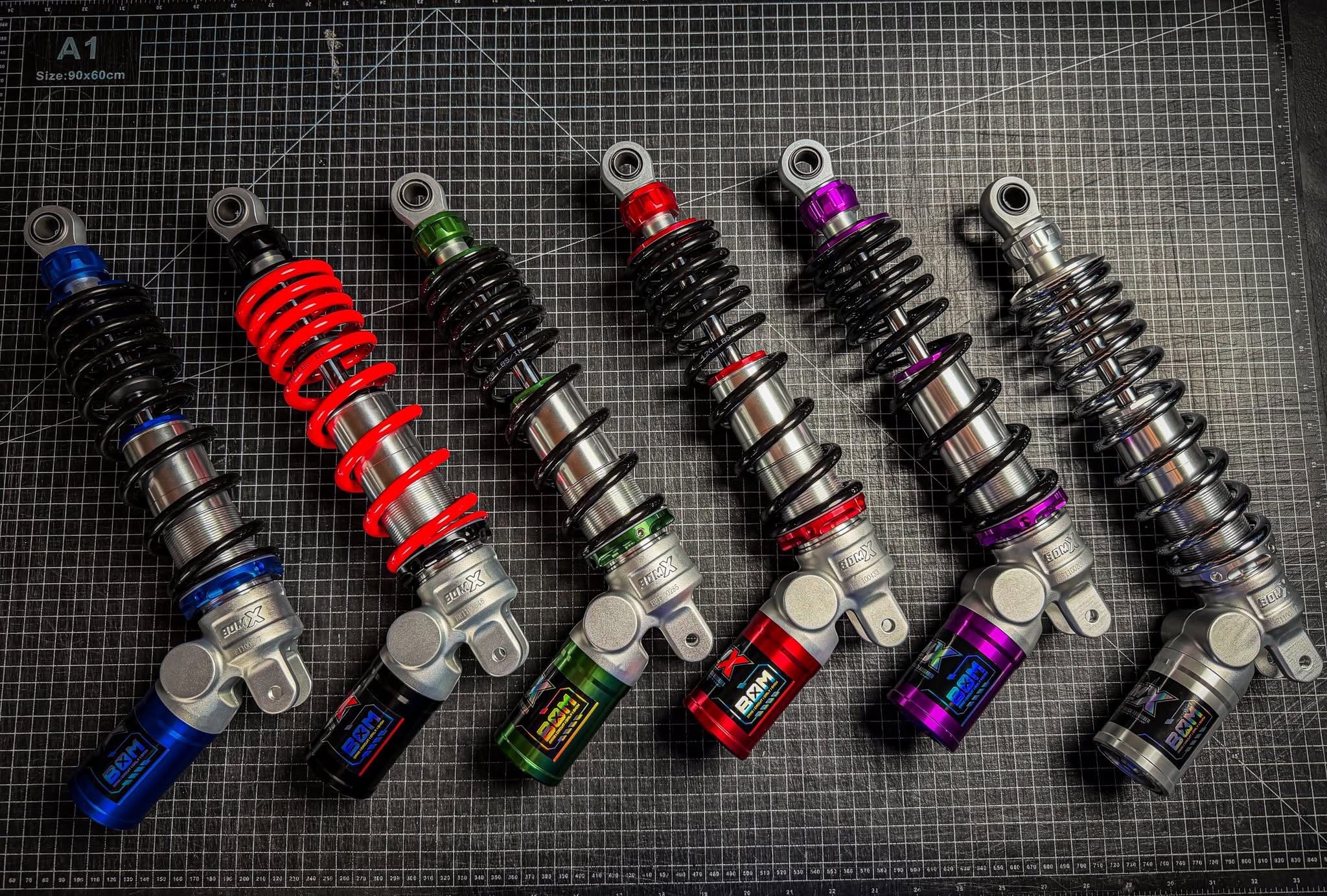 BOMX FORCE SP TWIN DIAL REAR SHOCK CLICK / NMAX / AEROX / GIORNO BOM X ...