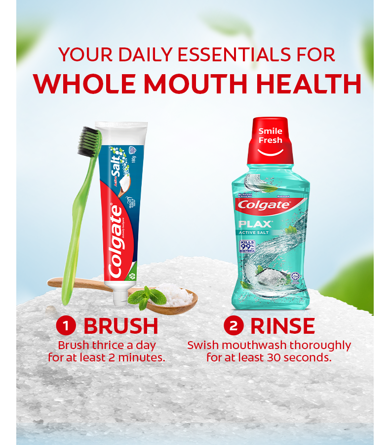 Colgate Active Salt Toothpaste with Salt Crystals 175g x2 | Shopee ...