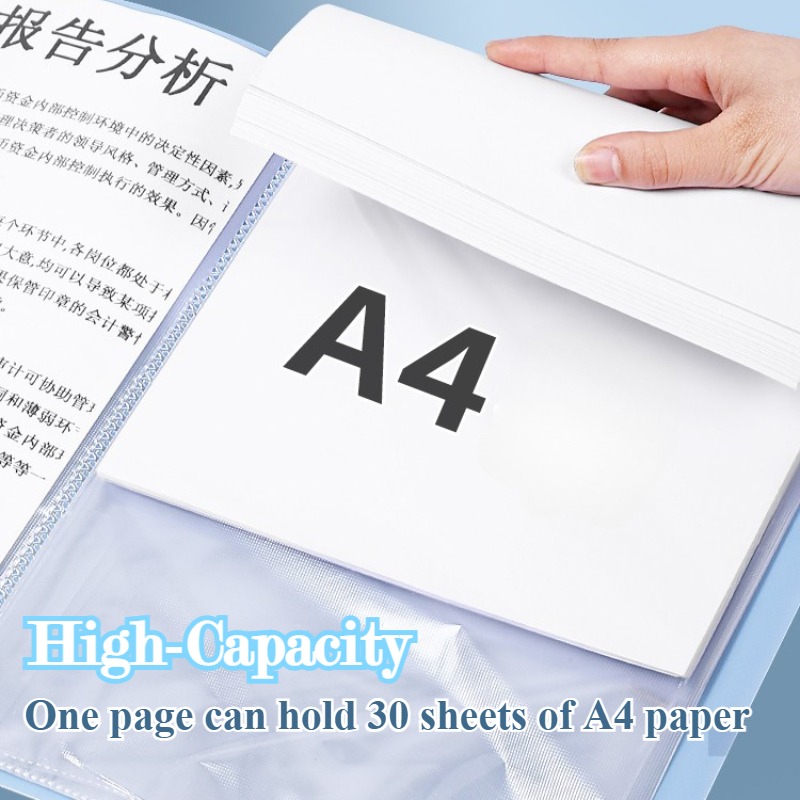 Long Clear Folder Clear Book Presentation Book Art Portfolio Clear ...