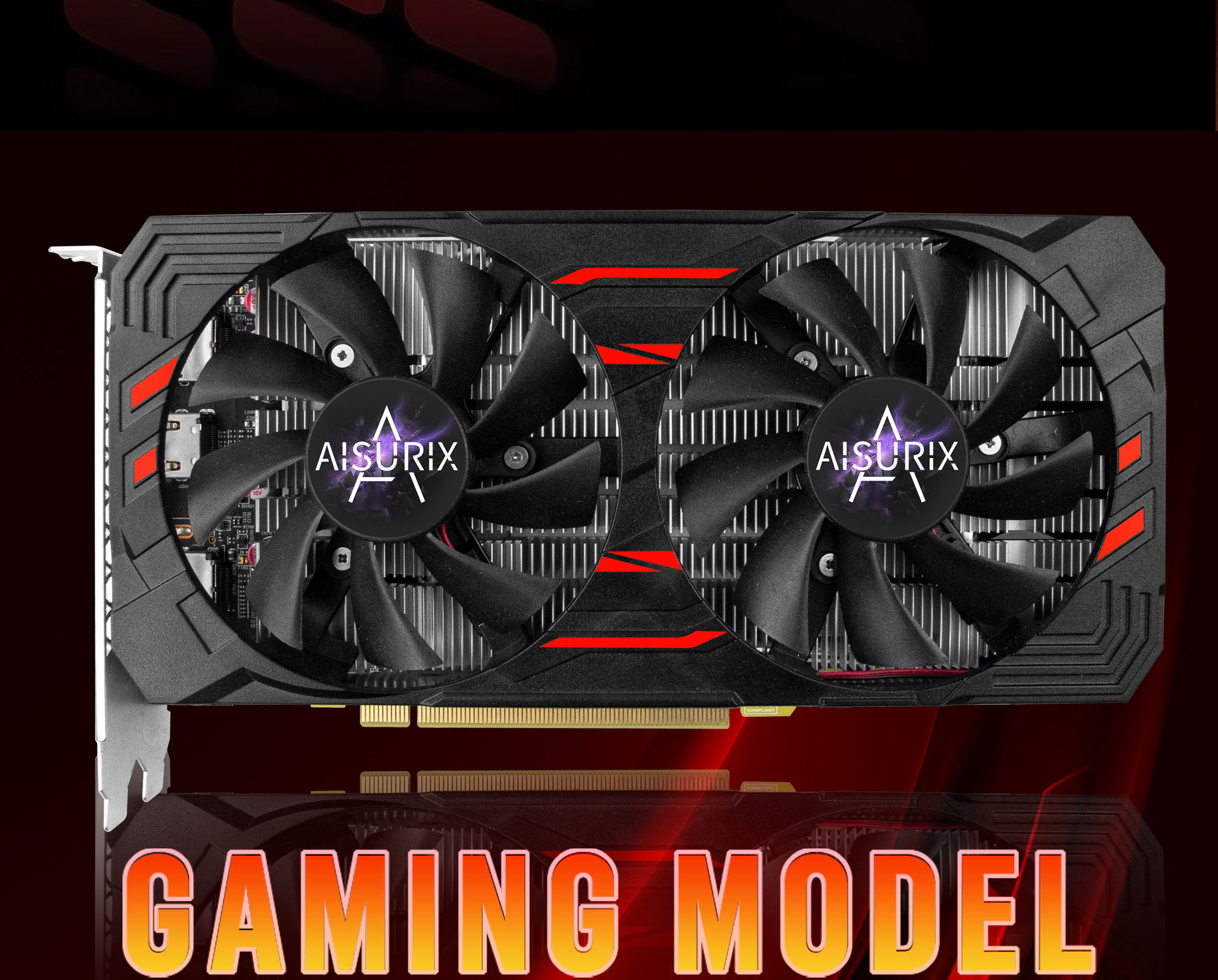 AISURIX Graphics Card RX 580 8GB GDDR5 256Bit 2084SP Computer GPU Video ...