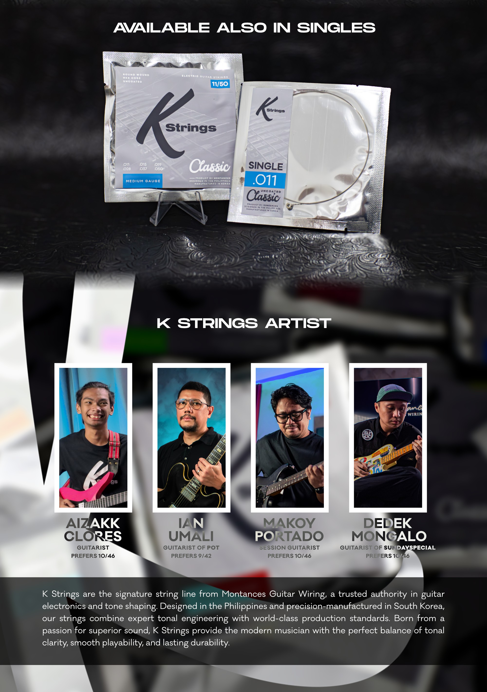 K Strings Classic Series | Nickel Wound | 8-38, 9-42, 10-46, 11-50 ...