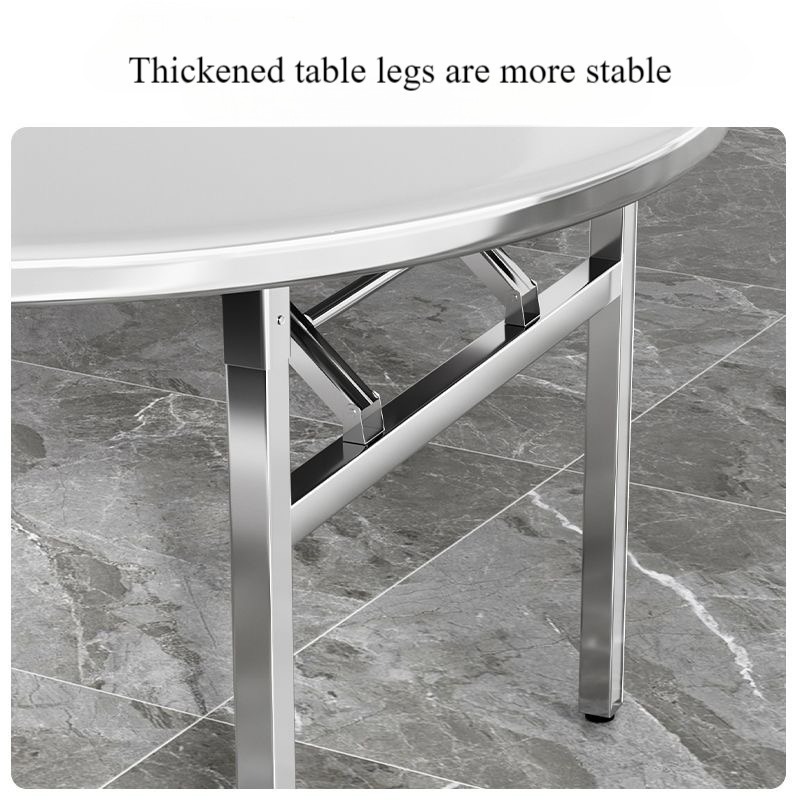 Stainless Steel Folding Table Unfold & Go Courtyard Wipe Clean Foldable ...