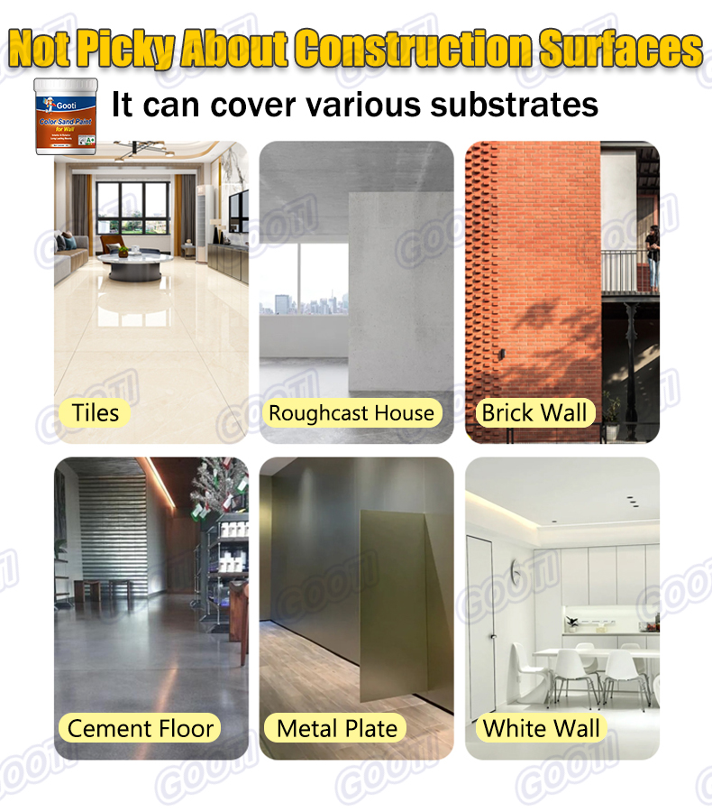 GOOTI Colored Sand Imitation Stone Paint for Interior and Exterior ...