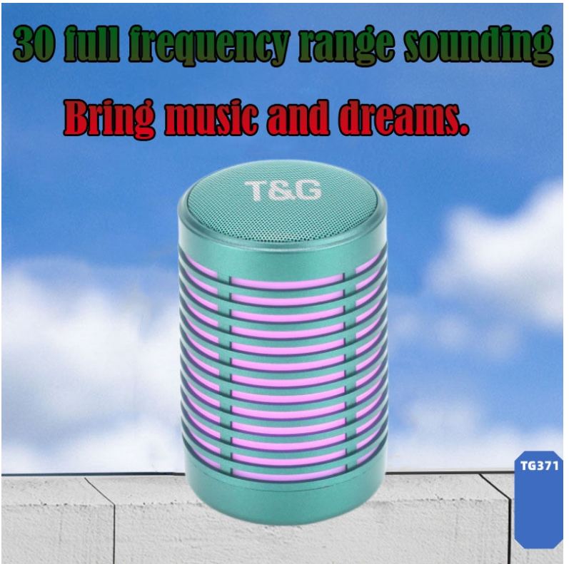 T&G 123 TWS Portable Double Bass Wireless Stereo Sound w/Shoulder Strap ...