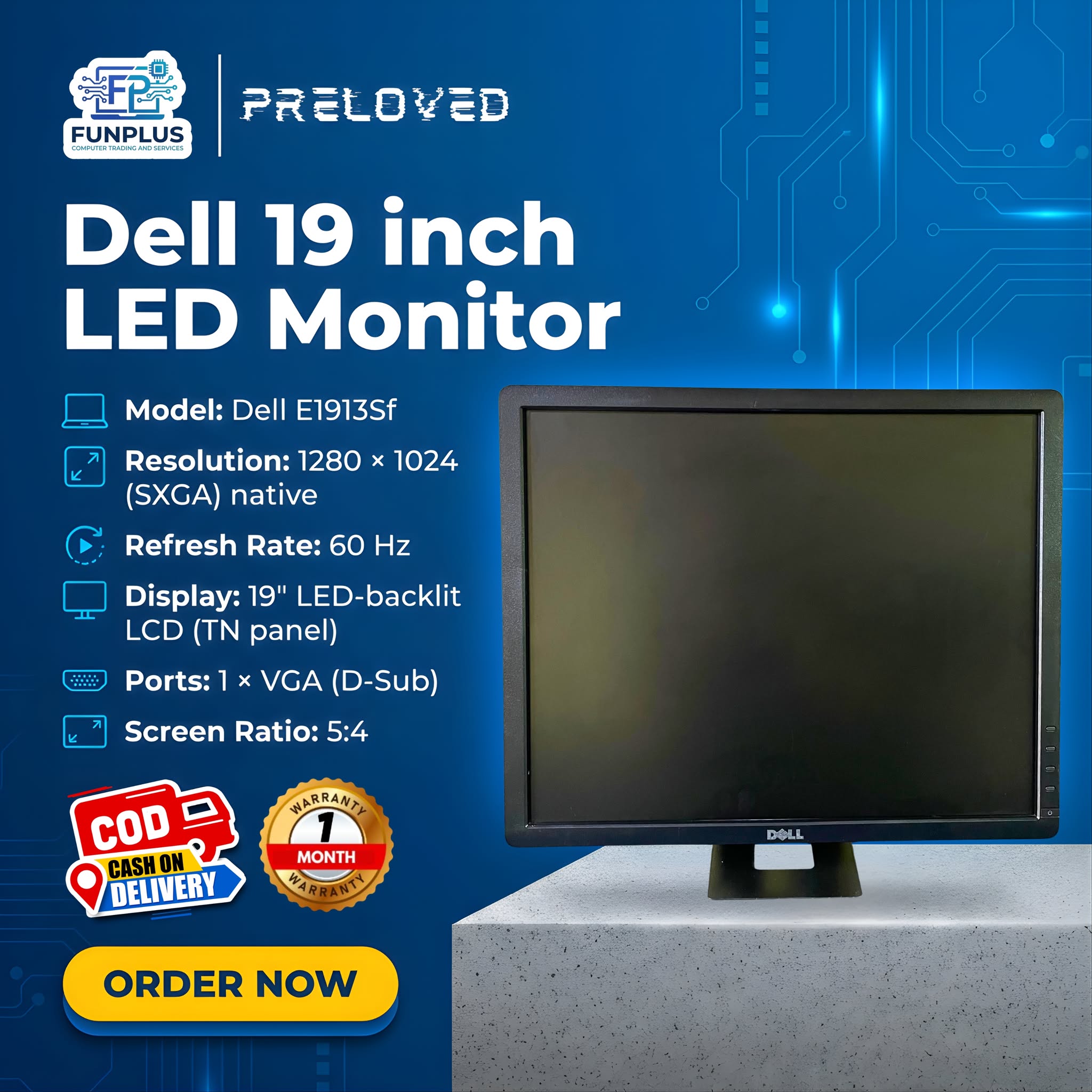 Assorted Desktop Monitor 17 inches 19 inches Wide And Square Type Lcd ...