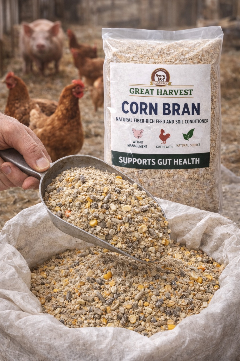 Darak Corn Bran 500g Animal Feed for Chickens Pigs Cattle Goats Horses ...