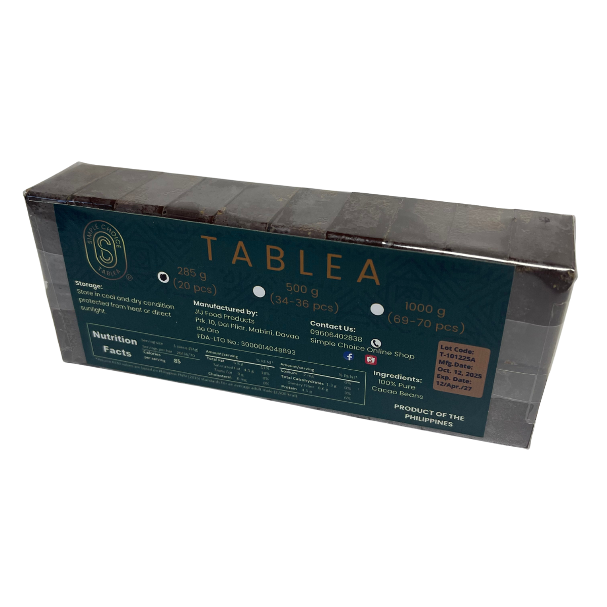 Tablea, 100% Pure Cacao | Shopee Philippines