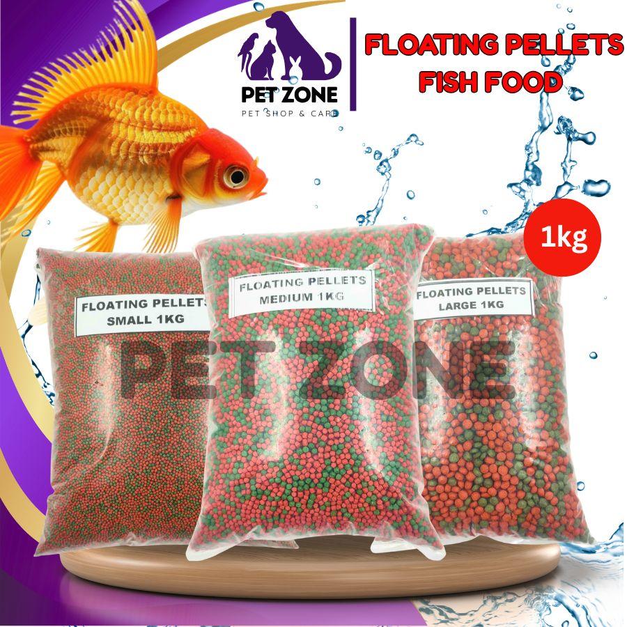 1kg Floating Pellets Fish Dry Food Support Protein Rich Growth Formula ...