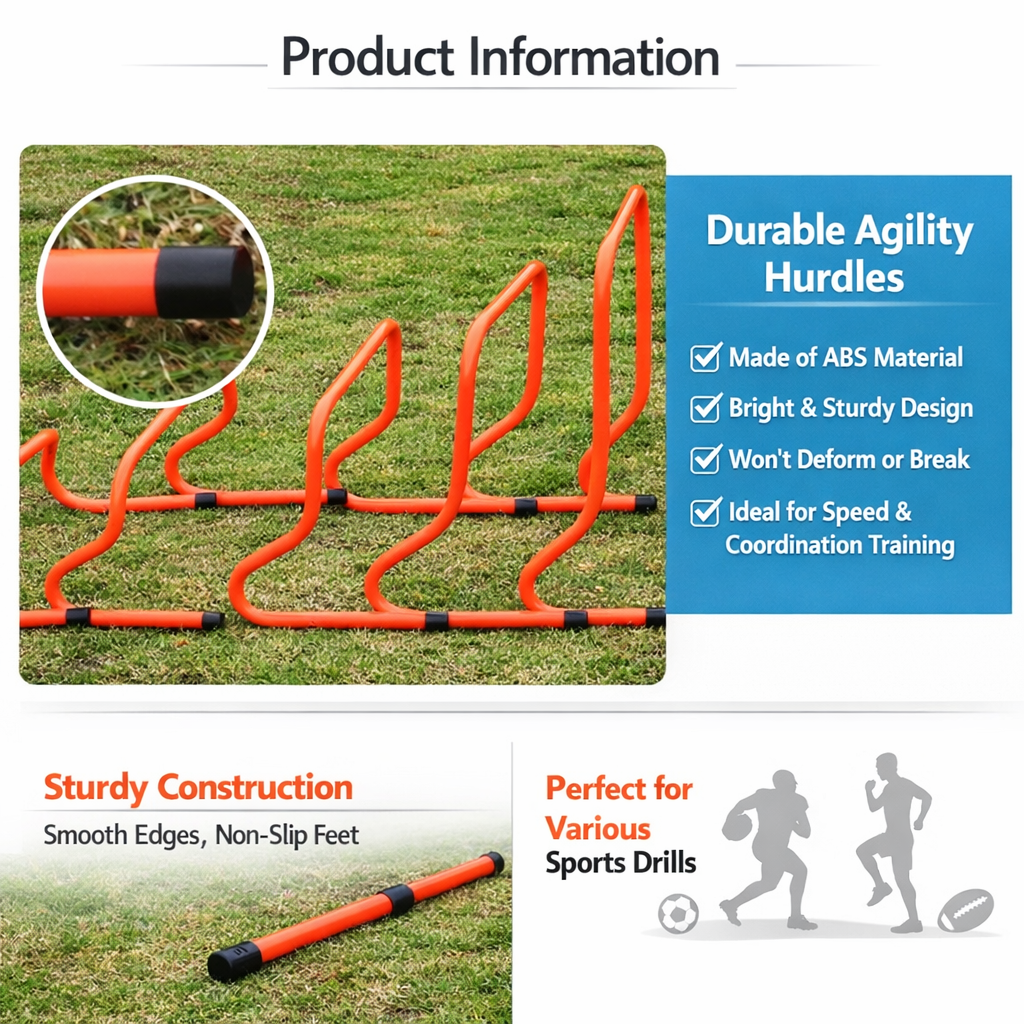 Portable Training Hurdle Frame Speed Practice Equipment for Sports with ...