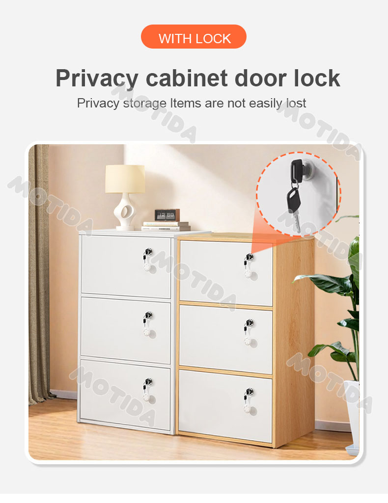 6/5 Layer Locker Wood cabinet Modern Minimalist Bedroom Living Room ...