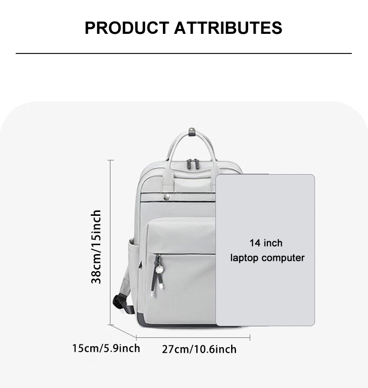 MYD 14 inch Laptop Backpack Women Laptop BackpackSchool Bag Waterproof ...