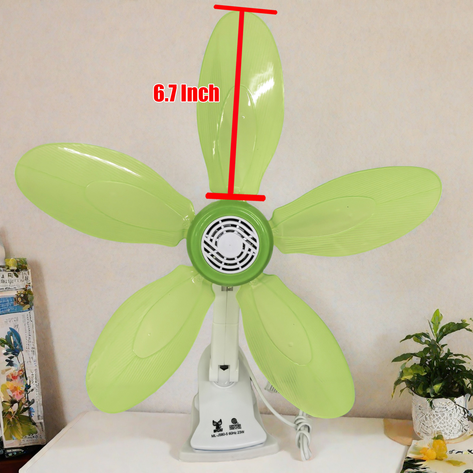 BIG Size Clip Fan 5 Blades Large Clip Fan Table Clip Fan Electric Fan ...