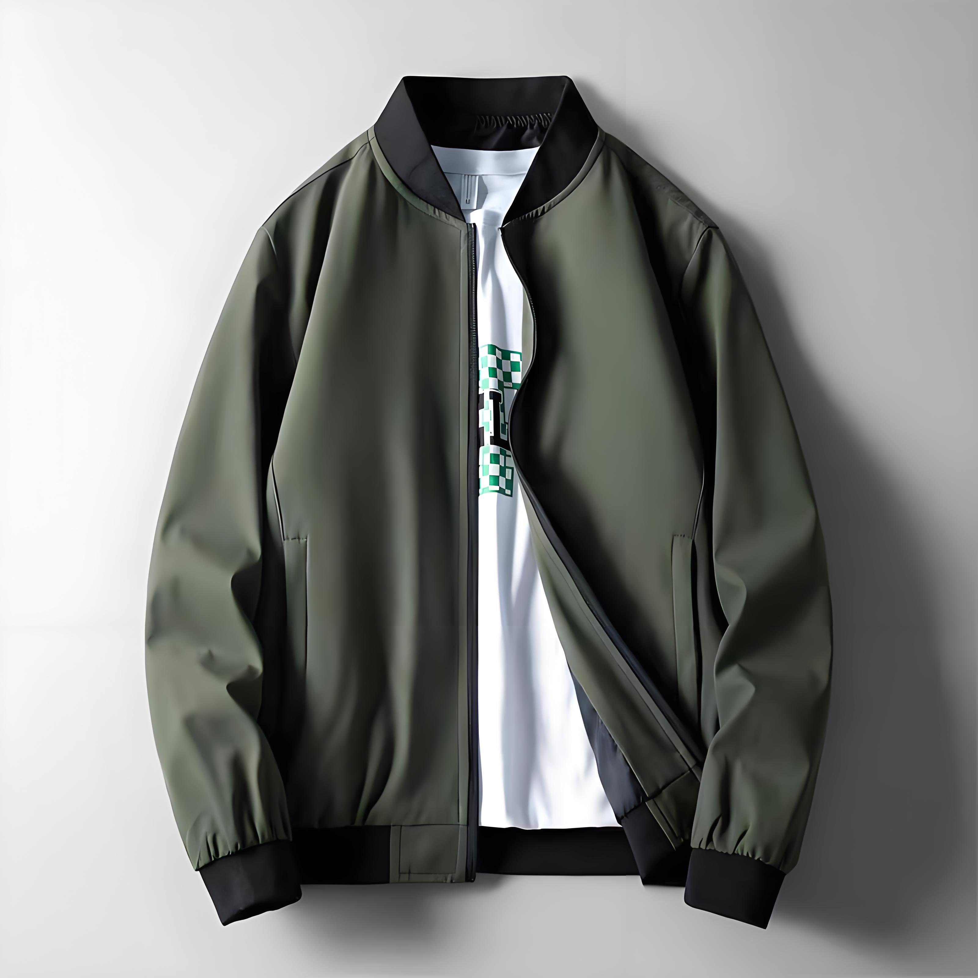 SPORT Bomber Jacket Men's Fashion Baseball Jersey Top Casual Korea Top ...