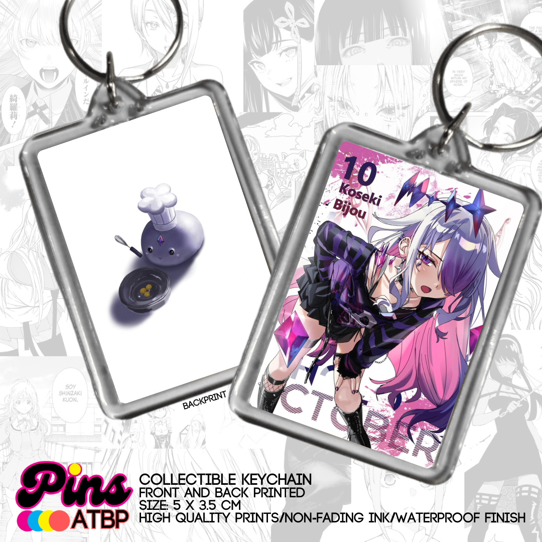 Koseki Bijou Hololive VTuber Anime Girl Collectible Photocard Button ...