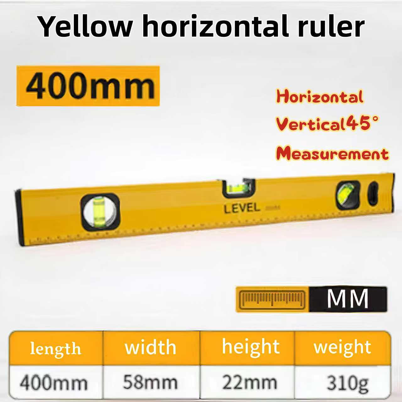 High-Quality Heavy Duty Spirit Level Magnetic Base Aluminum Ruler 30cm ...