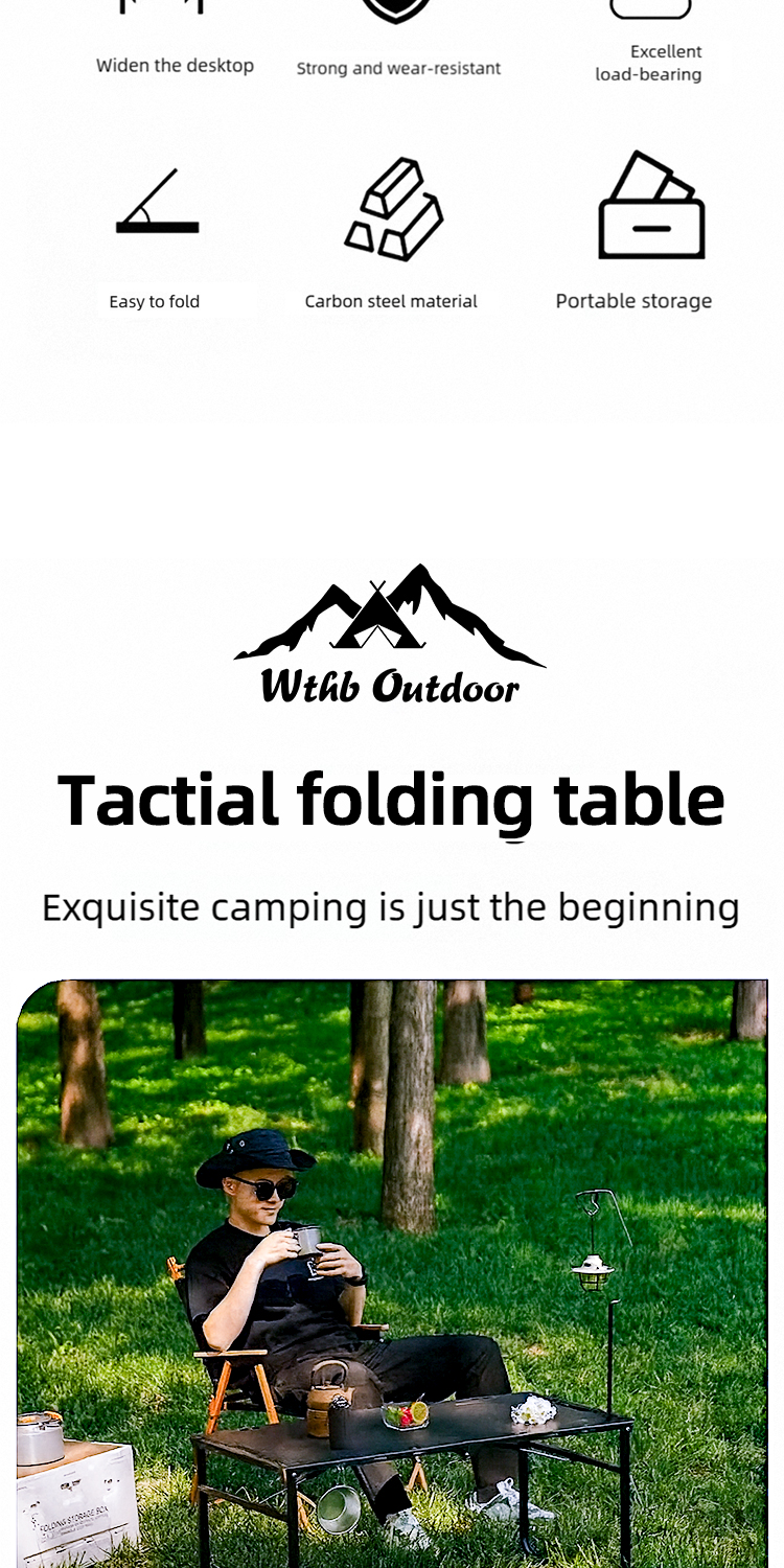 IGT Tactical Camping Folding Table Suitable for Outdoor Tactical table ...