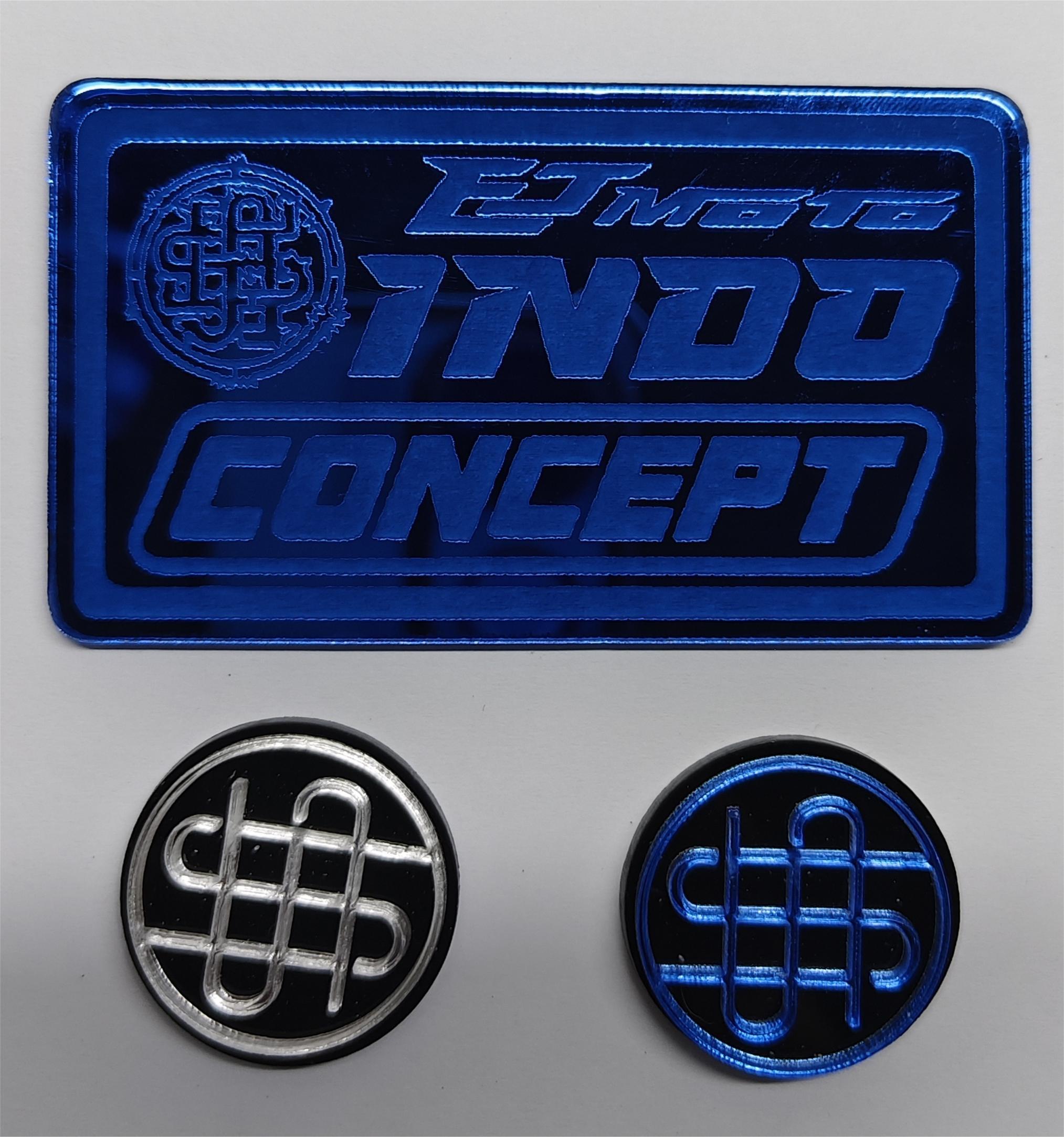 UNIVERSAL INDO & INDO INFINITY CONCEPT LOGO EMBLEM WITH FREE 2 PIECES ...
