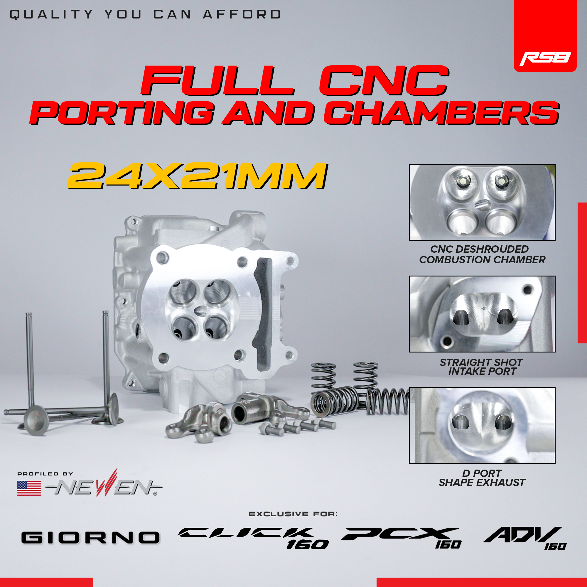 RS8 RS8 SUPER TOURING SET 175CC PCX160 / ADV160 / CLICK160 / GIORNO125 ...