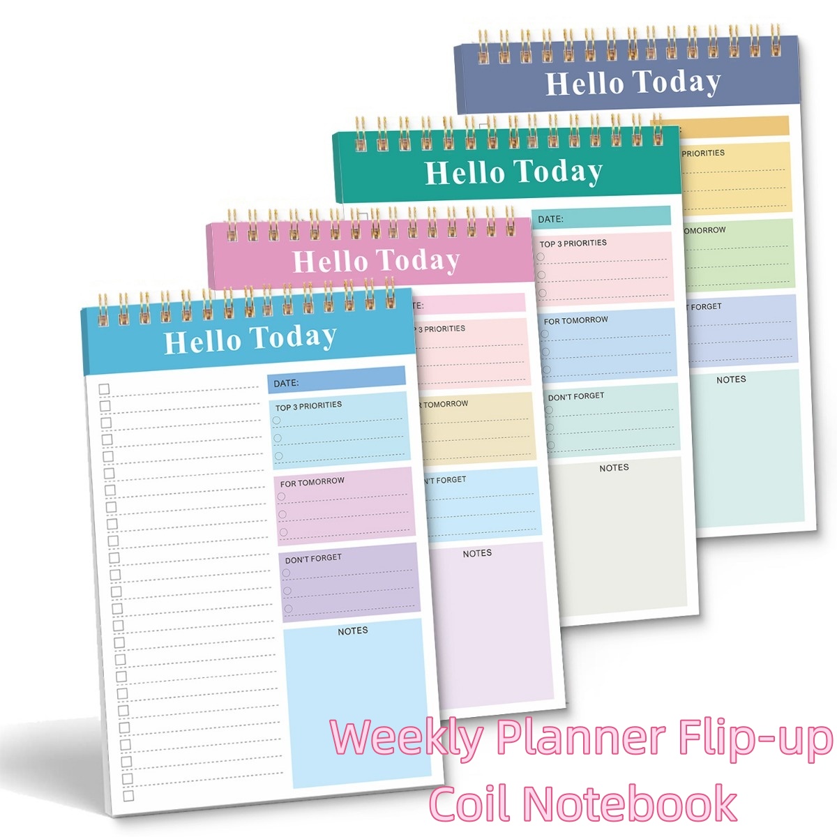 A5 Weekly Planner Notebook Flip-Up Notepad Life Record Notebook Work ...
