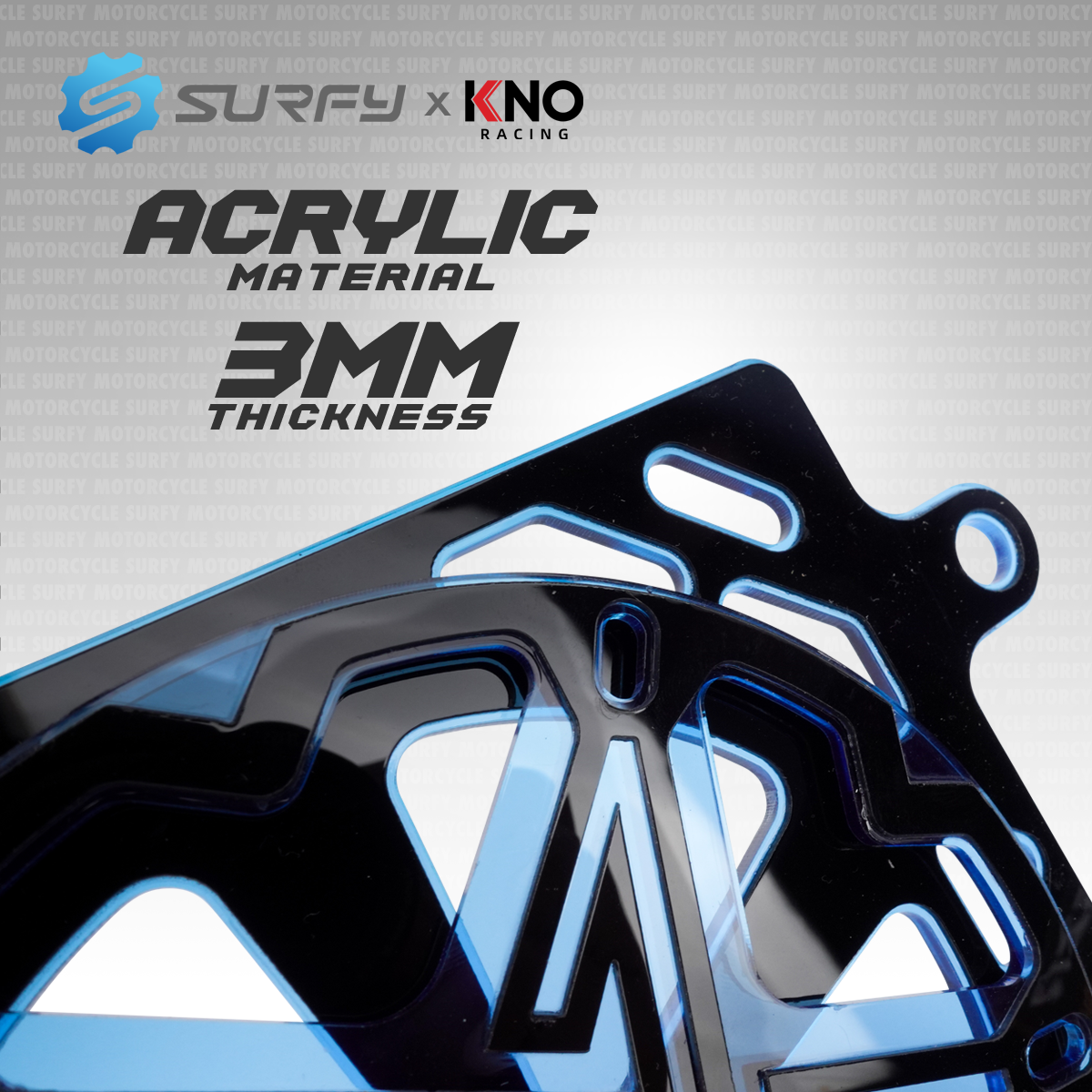 KNO Star Spinner Radiator Cover for Click 125i/150i ADV 150 PCX 150 3mm ...