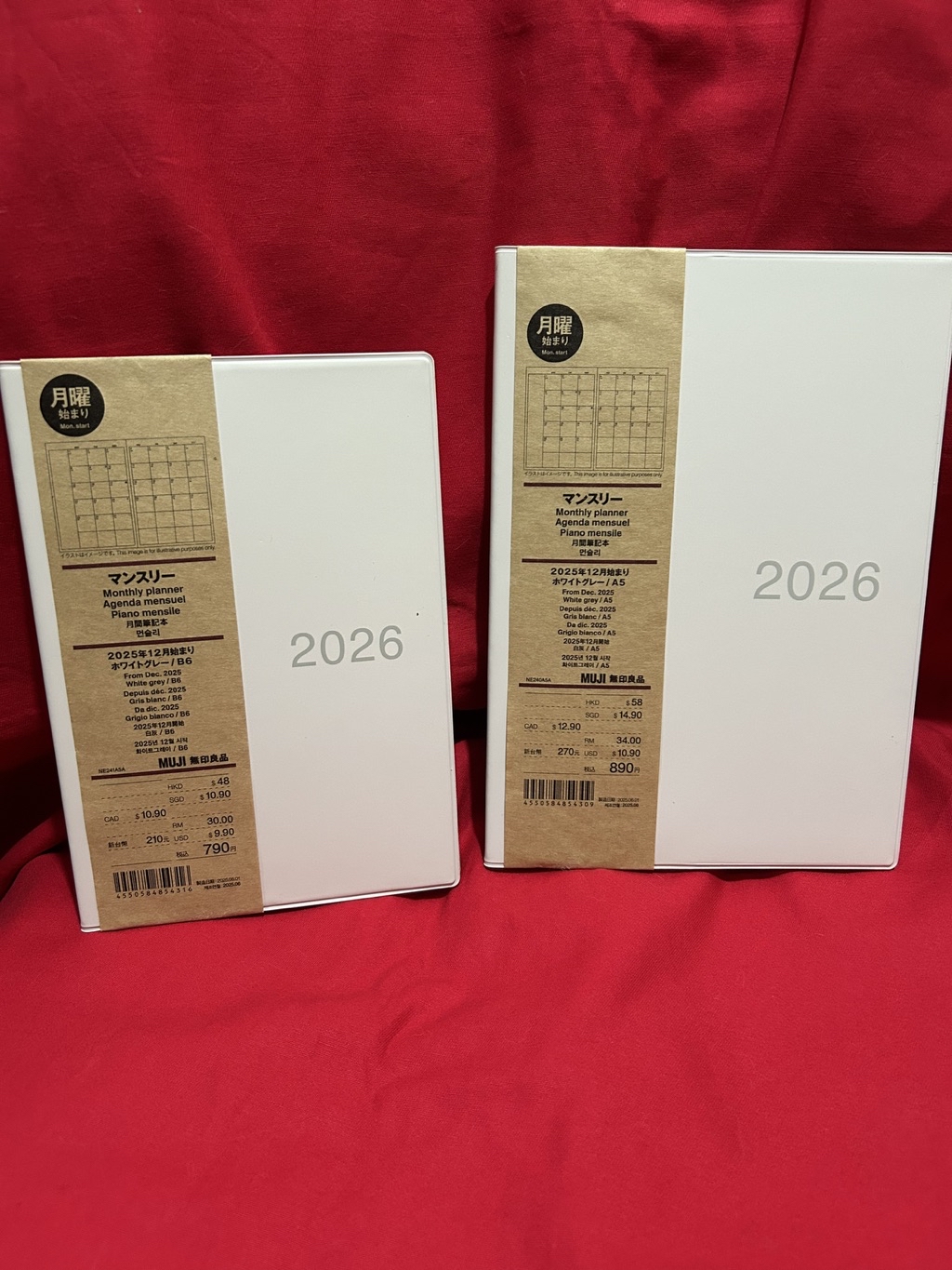 MUJI Monthly Planner 2026/ A5/ Thin/ estimate 38 sheets | Shopee ...
