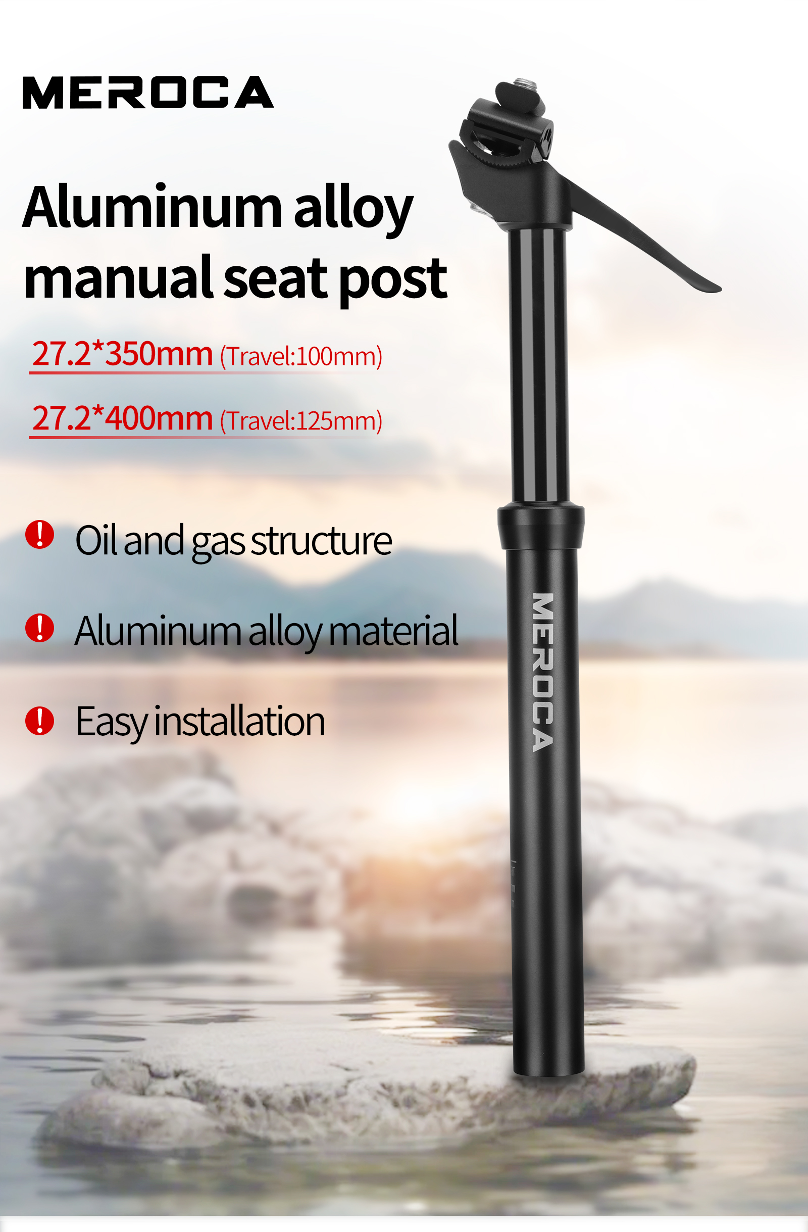 MEROCA Remote-Controlled Dropper Seatpost Mountain Bike Dropper ...