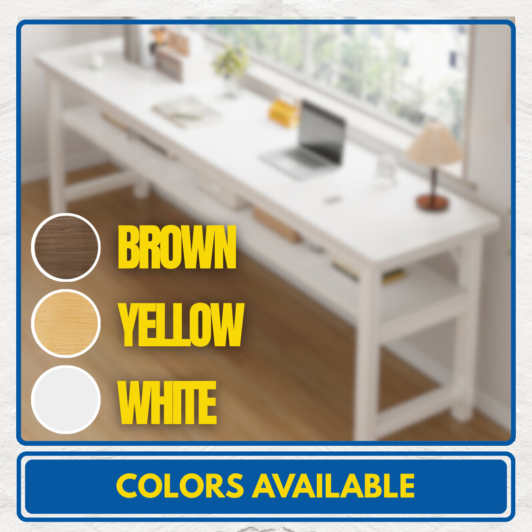 Office Table 2 Layer Long Computer Desk Study Table Home Office 100 ...