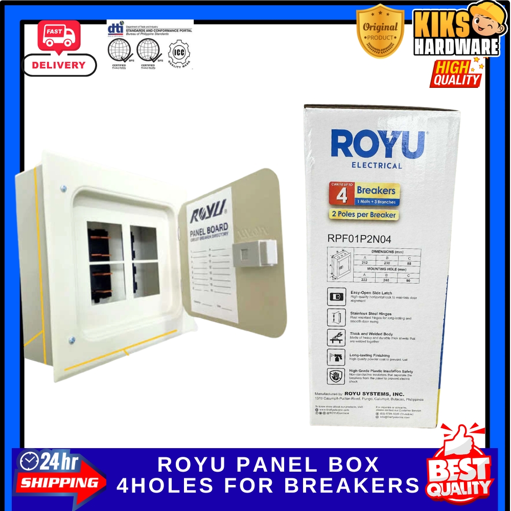 ROYU All Metal Base Panel Box 4holes or 6 holes for Plug-In Circuit ...