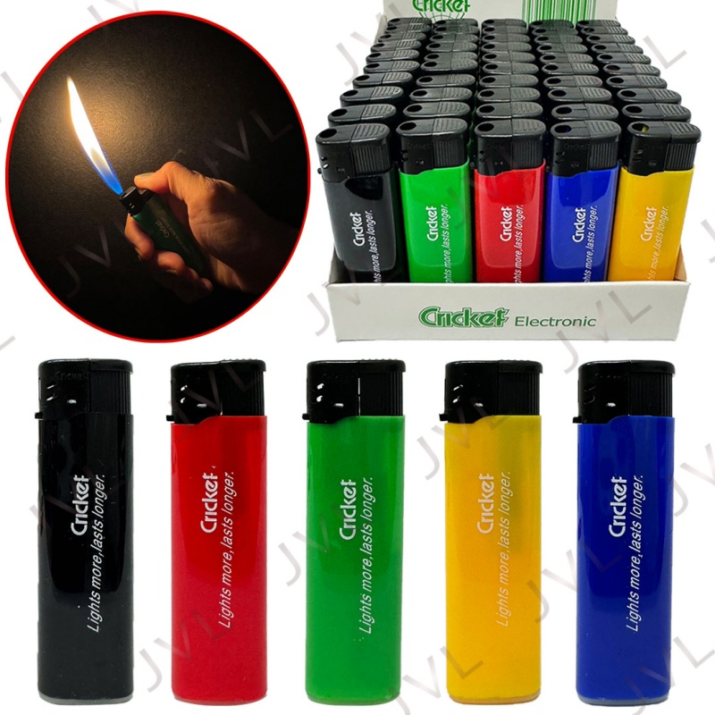 Cricket LCC 50PCS lighter with flashlight 50pcs per box. have icc ...