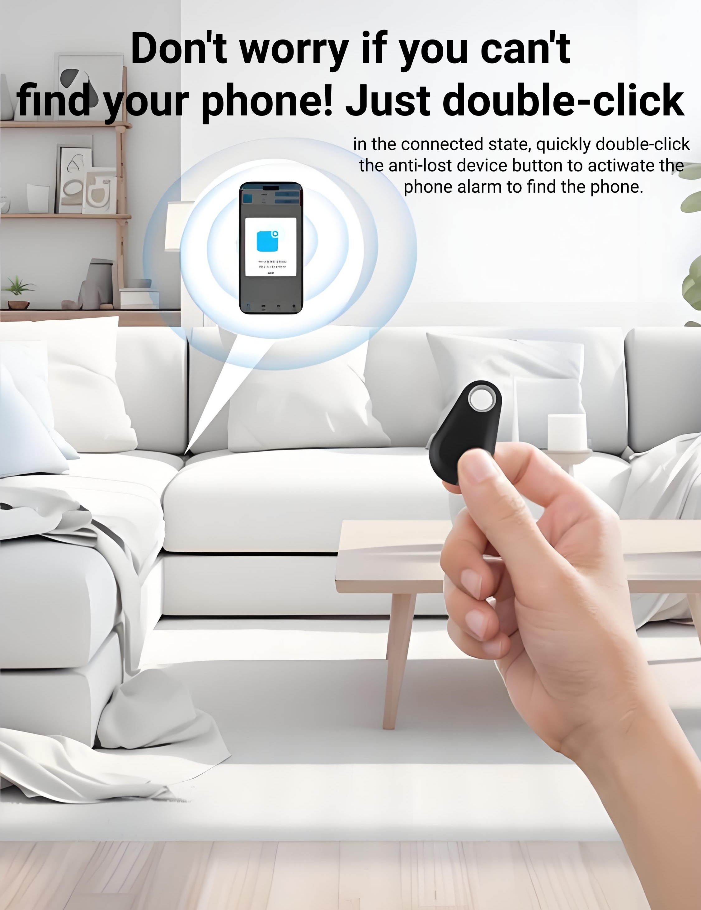 Mini Wireless Smart GPS Tracker Anti-lost Key Finder Mobile Phone Lost ...