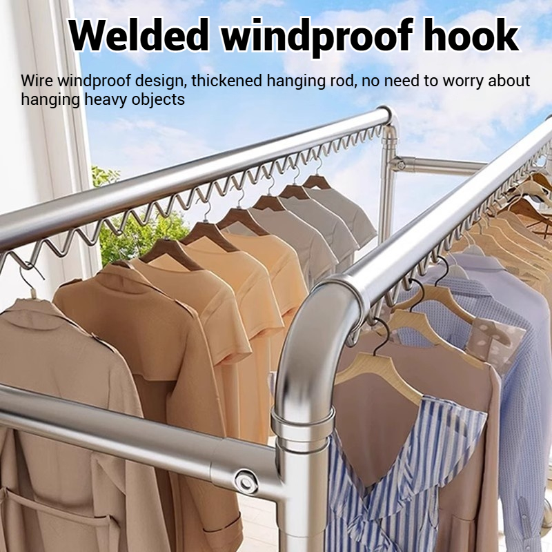 Drying Rack Sampayan Heavy Duty Stainless Windproof Clothes Rack Bottom ...