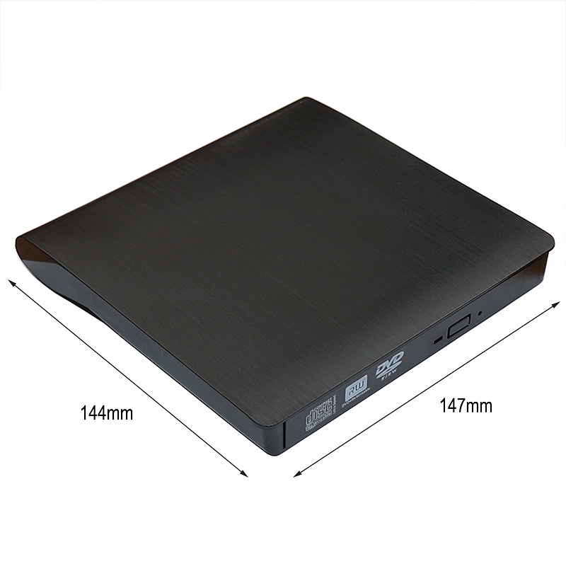 Portable External DVD Drive, USB 3.0 Type-C CD DVD Burner, Plug and ...