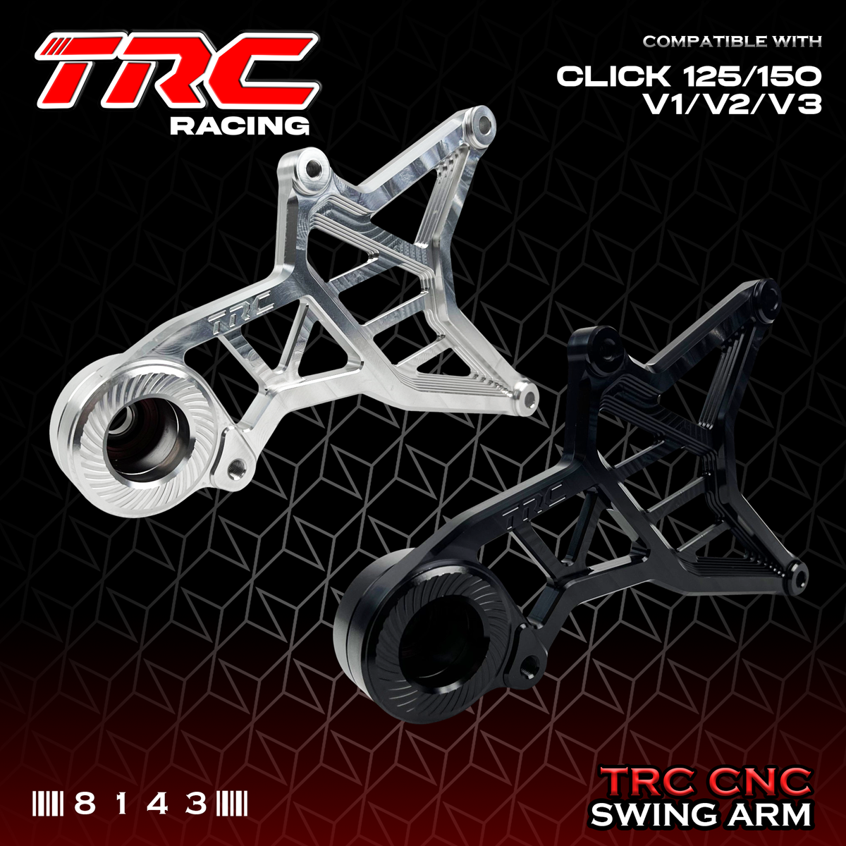 TRC Racing CNC Swing Arm for Click 125/150 v2/v3 8143 | Shopee Philippines