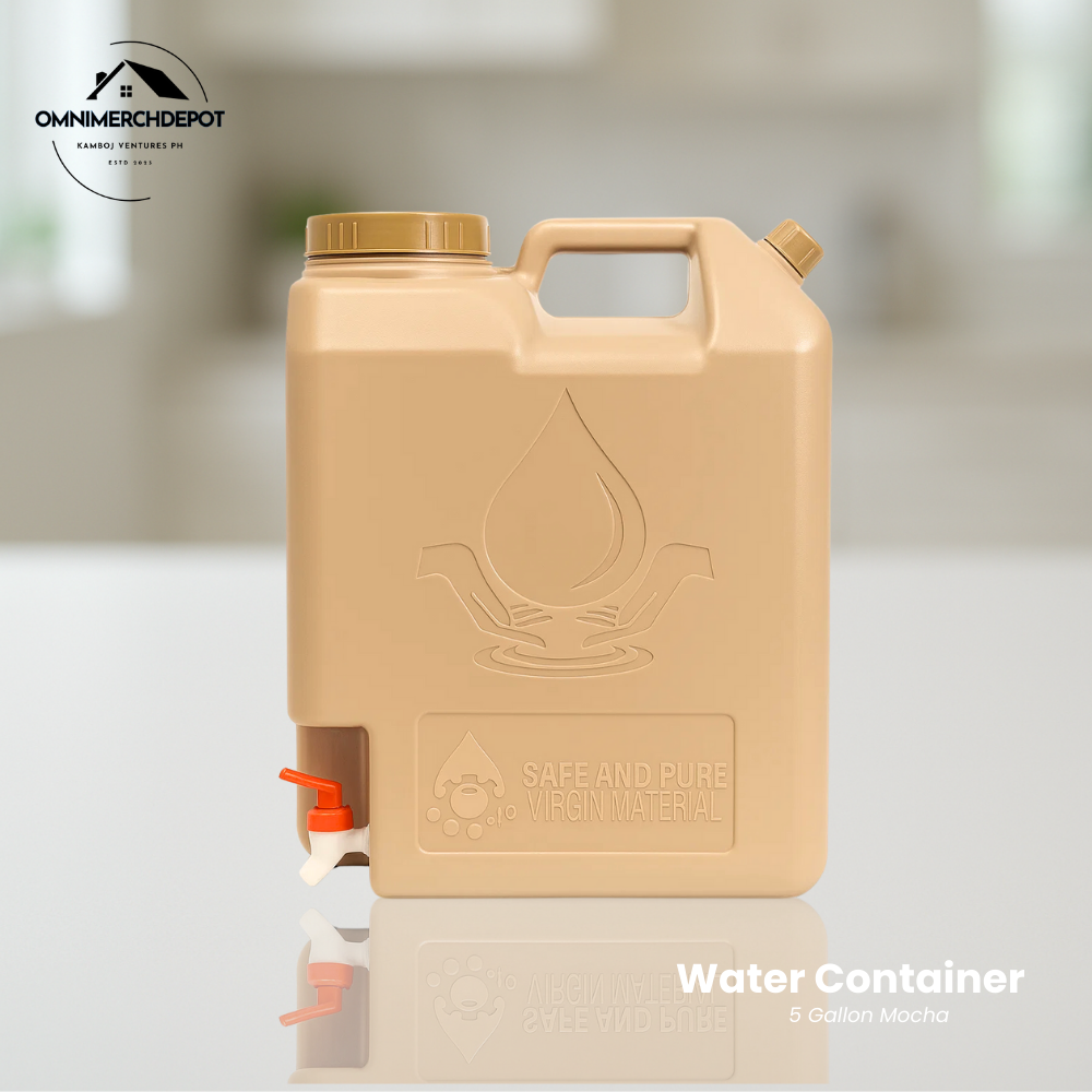 Omnimerchdepot Water Jug container 2.5gal. and 5 Gallon Mocha Water ...