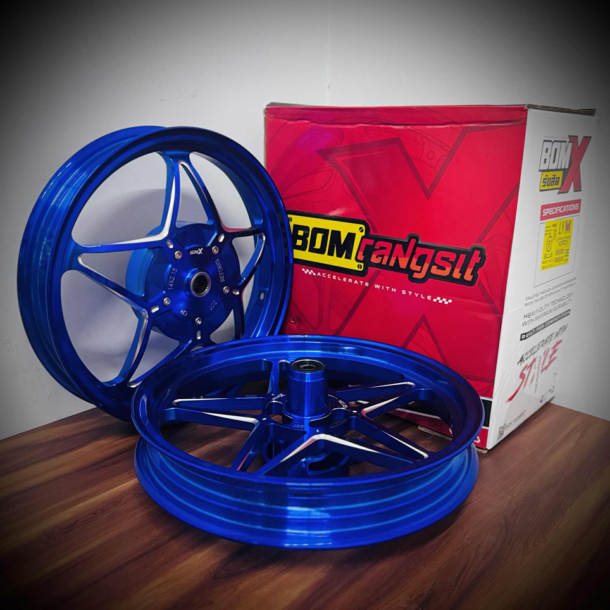 BOM RANGSIT BomX LYNX CNC STAR MAGS V1 CNC STAR MAGS FOR AEROX 155 ...