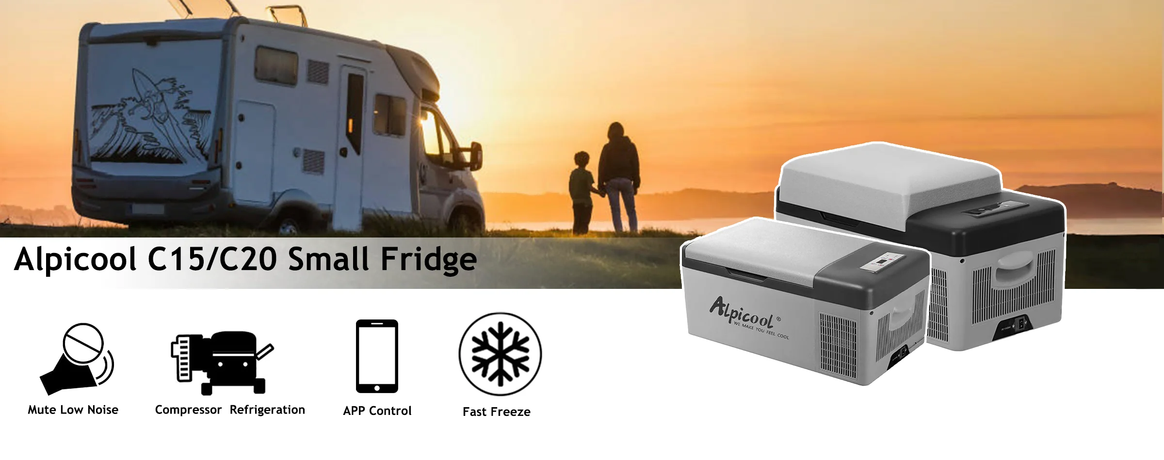 Alpicool C20 Portable Compressor Refrigeration Car and Home Dual ...