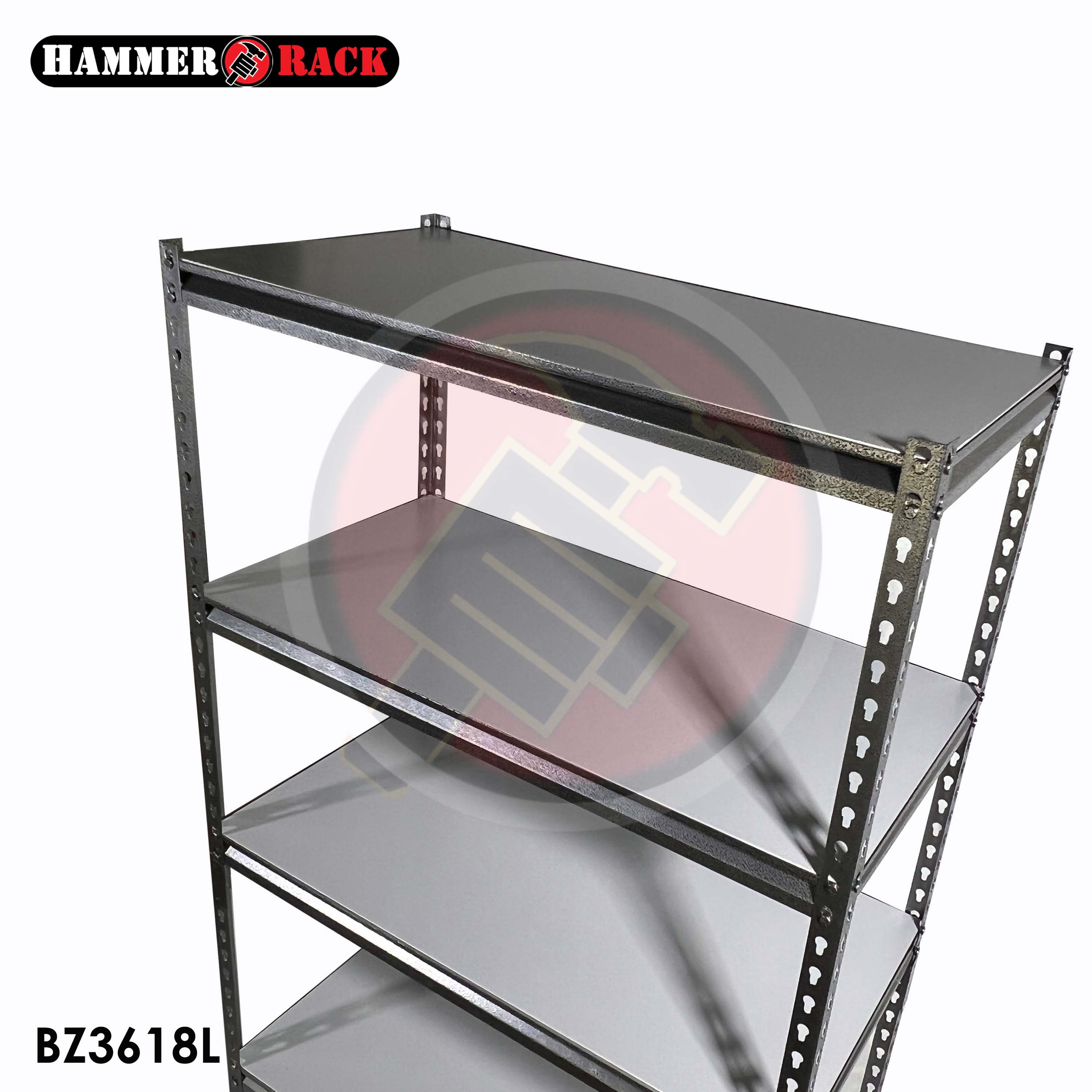 Hammer Rack Heavy Duty Boltless Steel Storage Rack and Workbench ...