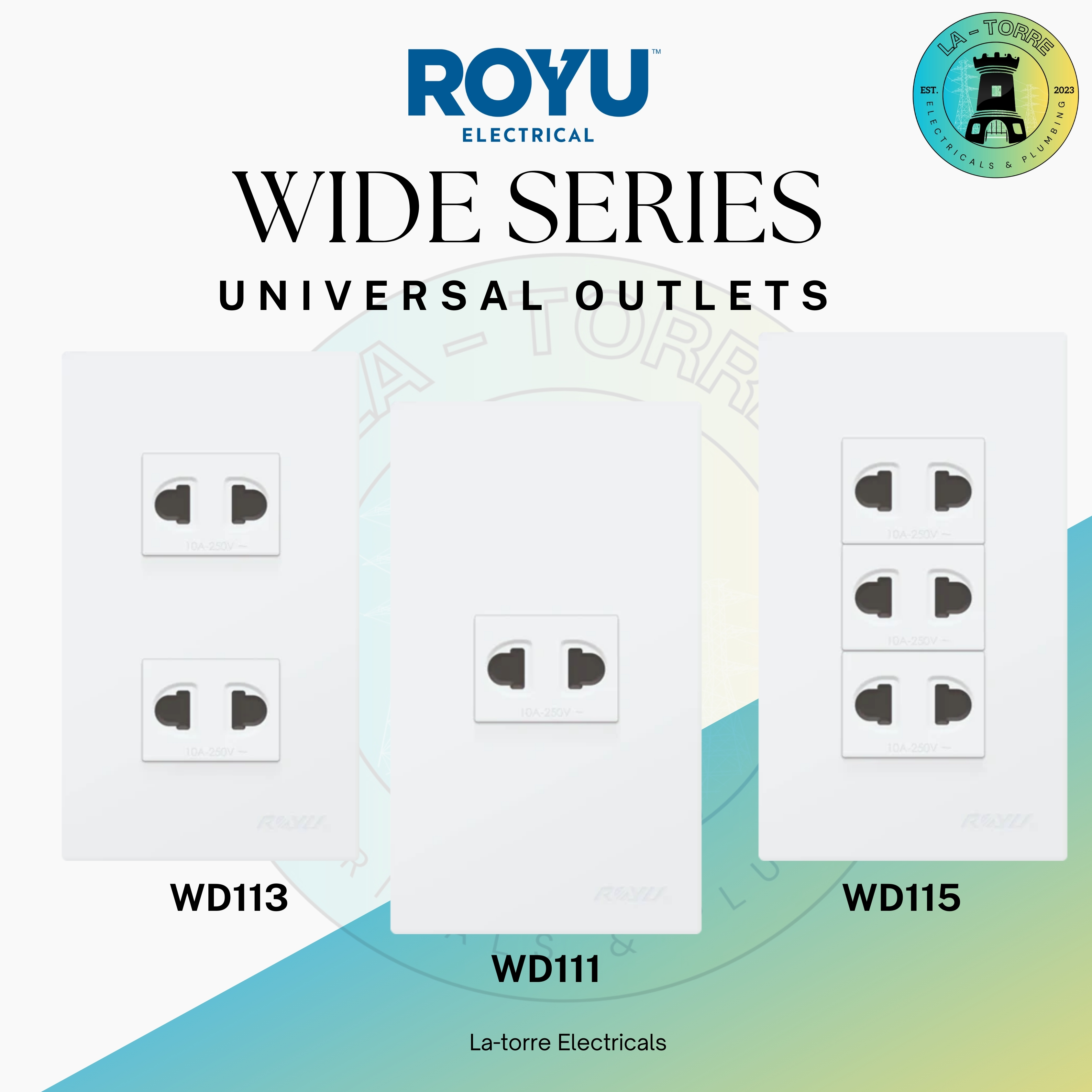 ROYU WIDE SERIES UNIVERSAL OUTLET SET | Shopee Philippines
