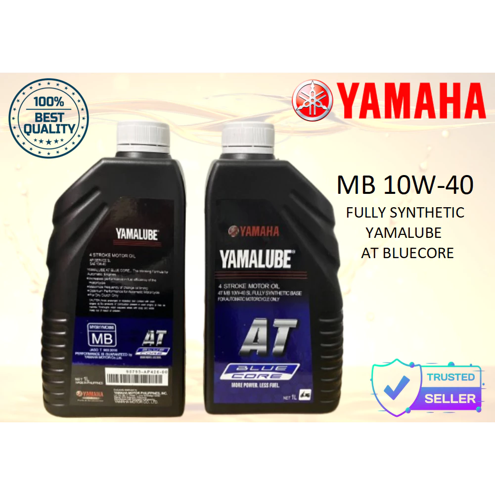 YAMAHA YAMALUBE Blue Core 10W-40 Engine Oil – Fully Synthetic 1L for ...