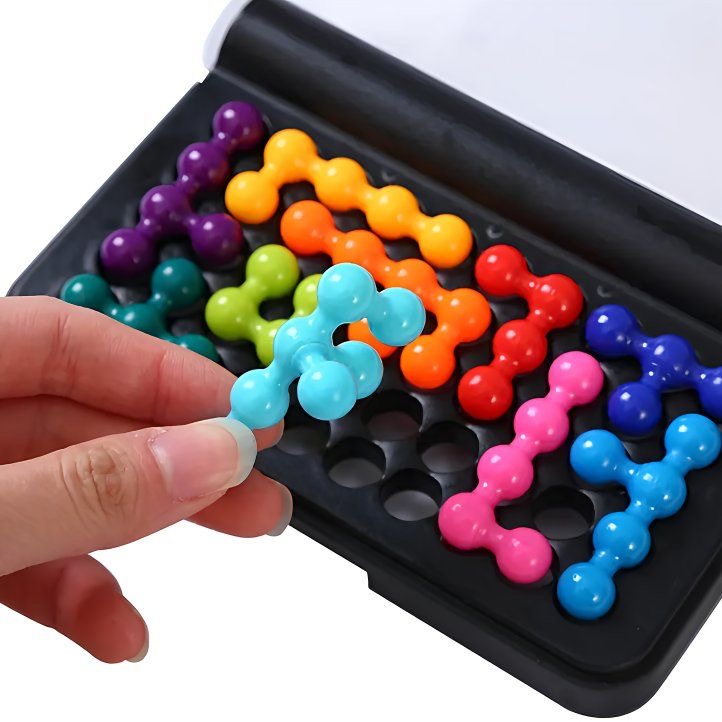 120 Challenges IQ 3D Puzzle Board Game Classic Pyramid Plate Pearl ...