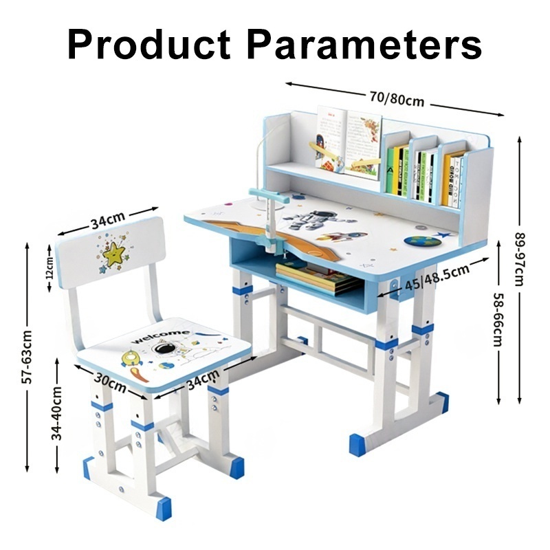 Study Table for Kids with Chair Height Adjustable Study Table with ...
